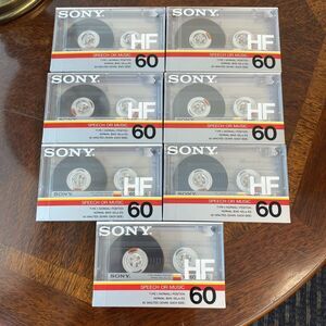 7 Vintage Sony Speech Or Music Type I (normal) Position 60 Minutes Cassettes